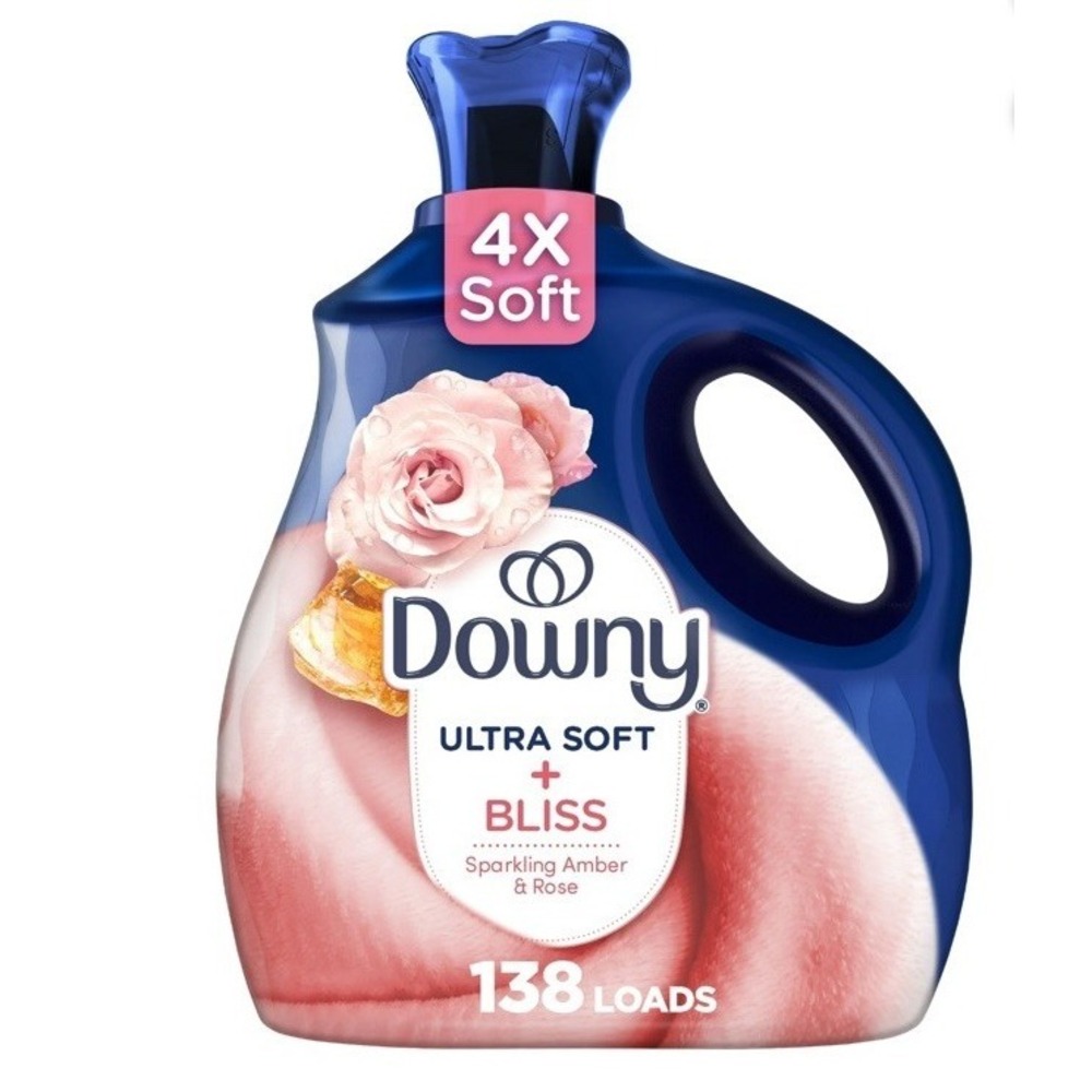 Downy Ultra Soft Plus Fresh Bliss Sparkling Amber And Rose Fabric Softener 93oz